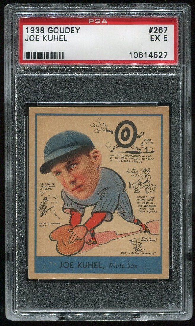 Lot Detail 1938 Goudey 267 Joe Kuhel PSA 5