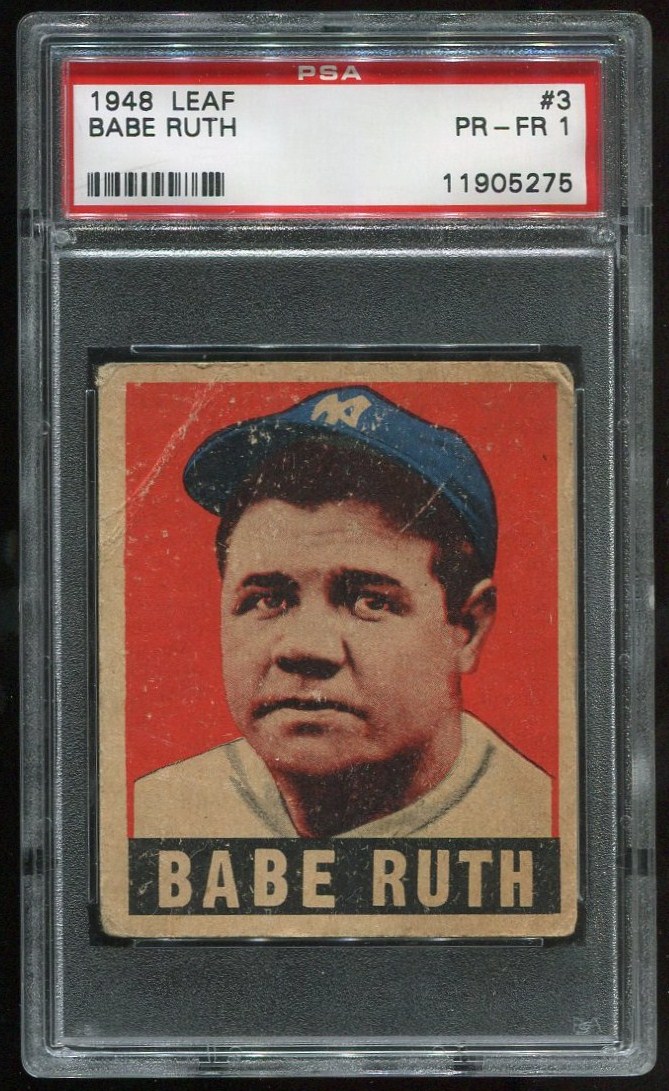 Lot Detail Leaf Babe Ruth Psa