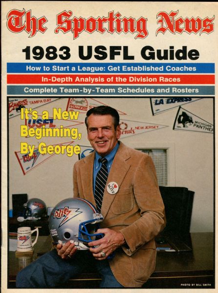1980s USFL Kickoff Magazine & USFL Guide Lot of 3