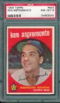 1959 Topps #424 Ken Aspromonte PSA 8