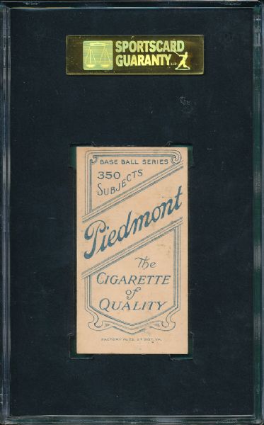 1909-1911 T206 McBride Piedmont Cigarettes SGC 60