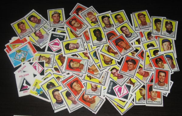 1962 Topps Baseball Stamps Lot of (108) W/HOFers