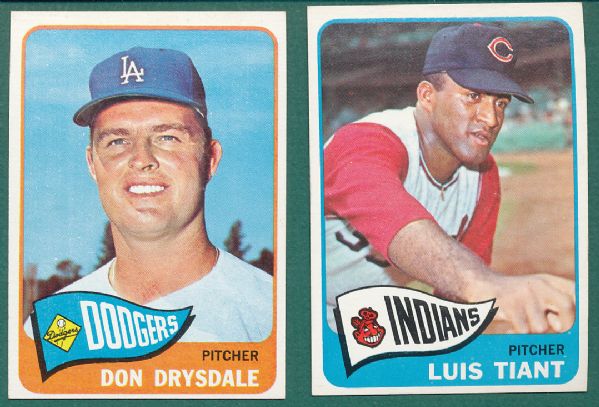 1965 Topps 3 Card Lot B. Robinson, Drysdale, & Tiant *Rookie*