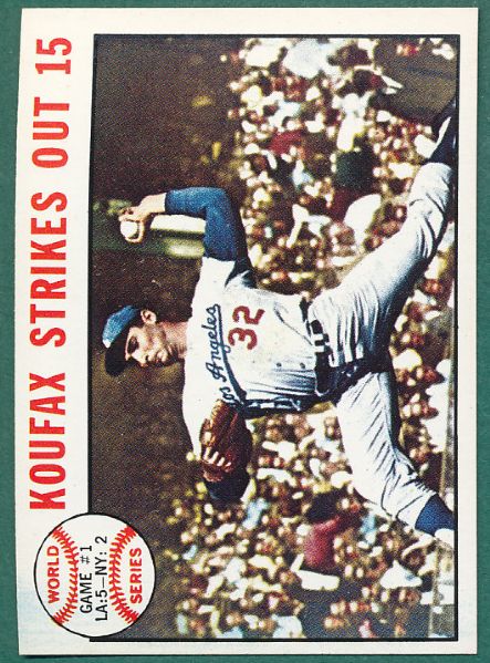 1964 Topps Sandy Koufax (5) Card Lot 