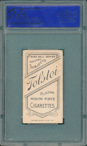 1909-1911 T206 Barger Tolstoi Cigarettes PSA 3