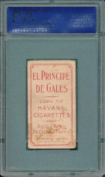 1909-1911 T206 Crandall, W/Cap, El Principe De Gales Cigarettes PSA 3