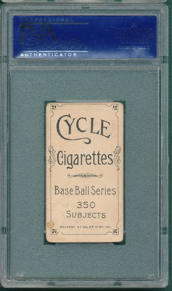 1909-1911 T206 Livingstone Cycle Cigarettes SGC 30 *Low Pop*