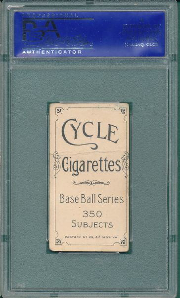 1909-1911 T206 McGann Cycle Cigarettes PSA 1 *None in Pop Reports*