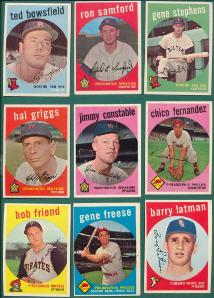1959-72 Lot of 19 Topps Cards W/ Whitey Ford