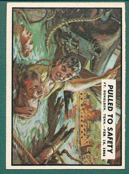 1962 Topps Civil War (4) Card Lot