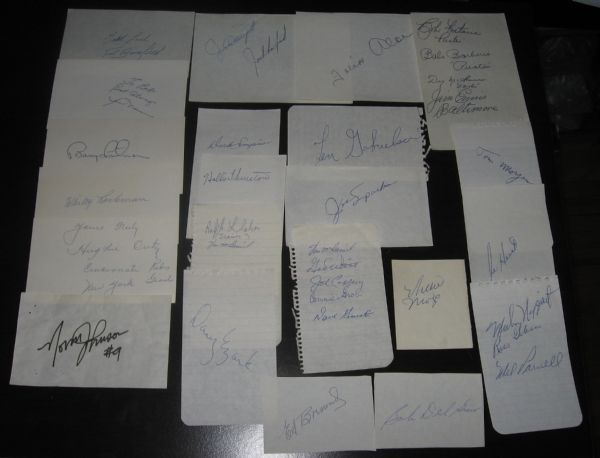 Lot of (35) Cut Signature W/ Jesse Haines