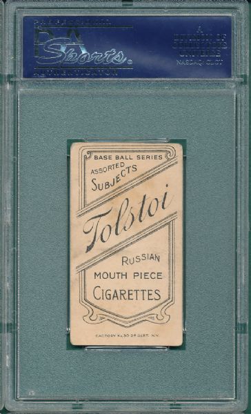 1909-1911 T206 Davis Tolstoi Cigarettes PSA 2