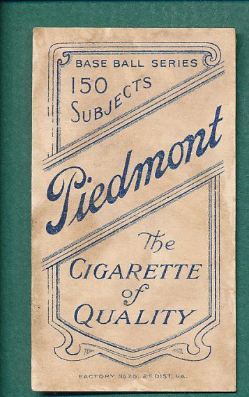 1909-1911 T206 Willis, Portrait, Piedmont Cigarettes *Color Variation*