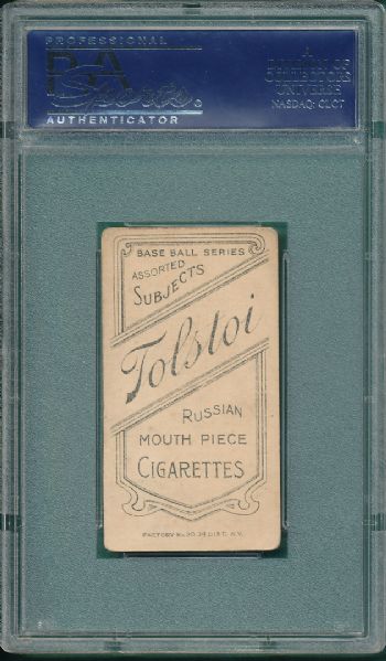 1909-1911 T206 Hummel Tolstoi Cigarettes PSA 2.5