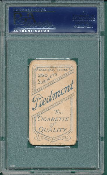 1909-1911 T206 Marquard, Portrait Piedmont Cigarettes PSA 1 *Reverse Comma*