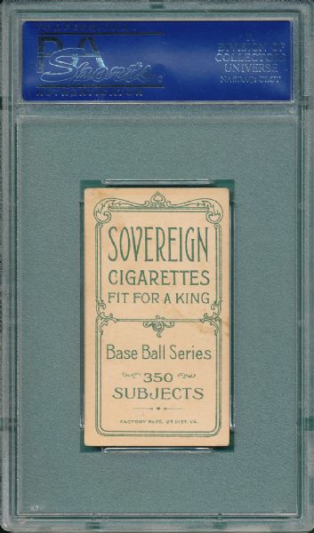 1909-1911 T206 Moran, Herbie, Sovereign Cigarettes PSA 4