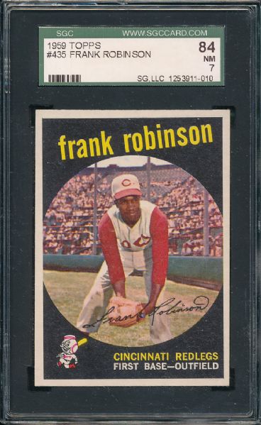 1959 Topps #435 Frank Robinson SGC 84