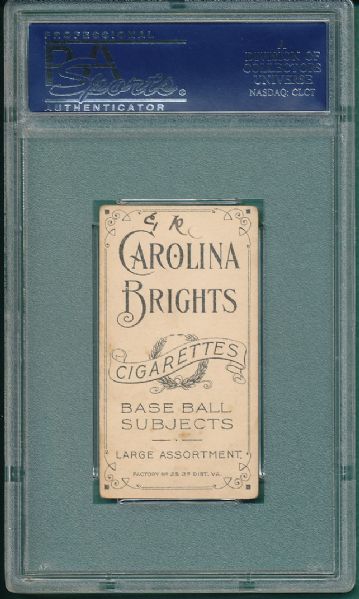 1909-1911 T206 Oberlin Carolina Brights Cigarettes PSA 4 MK  *Only 5 Graded, None Graded Higher*