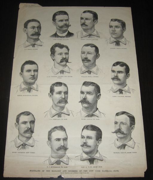 1886 Leslie's Illustrated - New York Giants W/ (6) HOFers