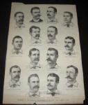 1886 Leslies Illustrated - New York Giants W/ (6) HOFers