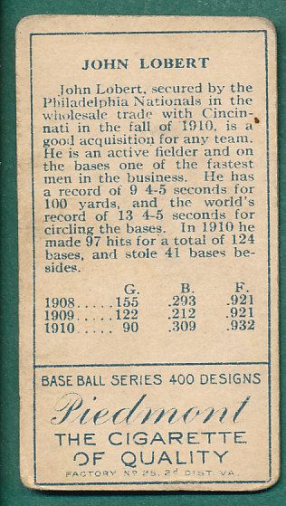 1911 T205 (10) Card Lot