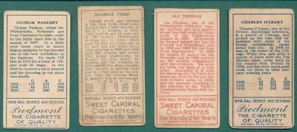 1911 T205 (10) Card Lot