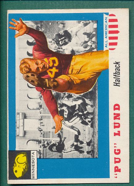1955 Topps All American FB Minnesota Golden Gophers (2) Card Lot