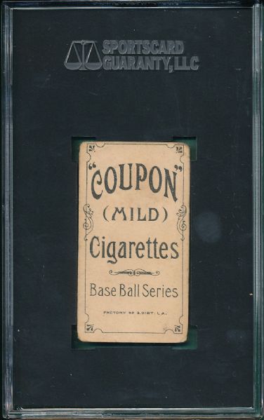 1910 T213 Type 1 Harry Howell SGC 30 Coupon Cigarettes SGC 30 *None Graded Higher*