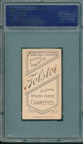 1909-1911 T206 Rudolph Tolstoi Cigarettes PSA 4