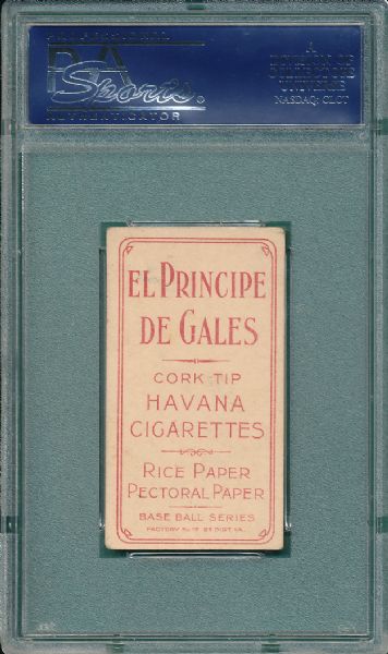 1909-1911 T206 Leifeld, Batting, El Principe De Gales Cigarettes PSA 4
