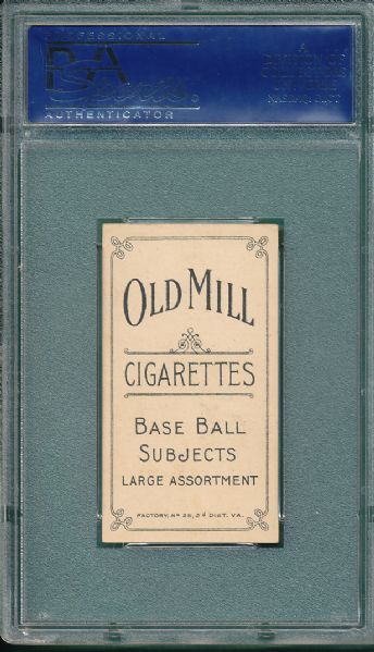 1909-1911 T206 Jones, Fielder, Hands on Hips, Old Mill Cigarettes PSA 5 *Highest Graded, Low Pop*
