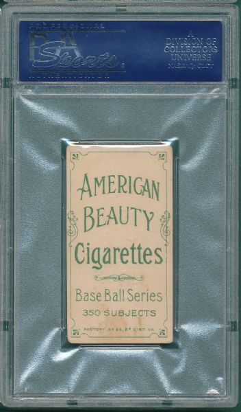1909-1911 T206 Smith, Heinie, American Beauty Cigarettes PSA 3 *Low Pop Report*