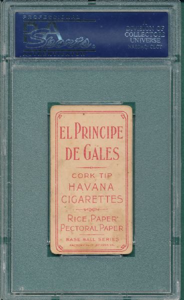 1909-1911 T206 Batch El Principe De Gales Cigarettes PSA 2