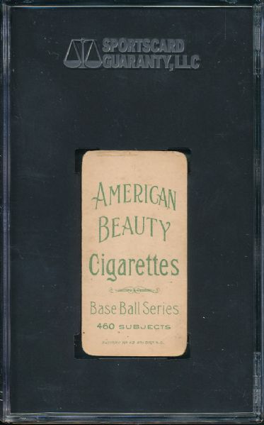 1909-1911 T206 Devore American Beauty Cigarettes SGC 30