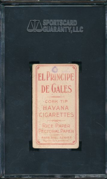 1909-1911 T206 Steinfeldt, Batting, El Principe De Gales Cigarettes SGC 20 *Very Low Pop*