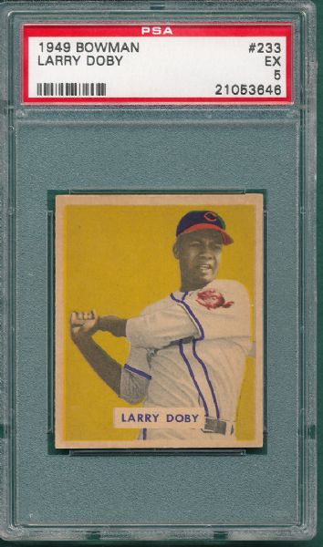 1949 Bowman #233 Larry Doby PSA 5