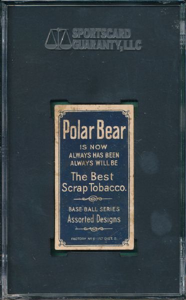 1909-1911 T206 Brain Polar Bear Tobacco SGC 35