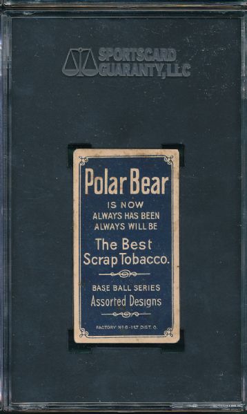 1909-1911 T206 Shannon Polar Bear Tobacco SGC 40