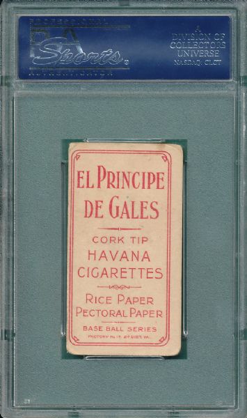 1909-1911 T206 Burke El Principe De Gales Cigarettes PSA 3.5