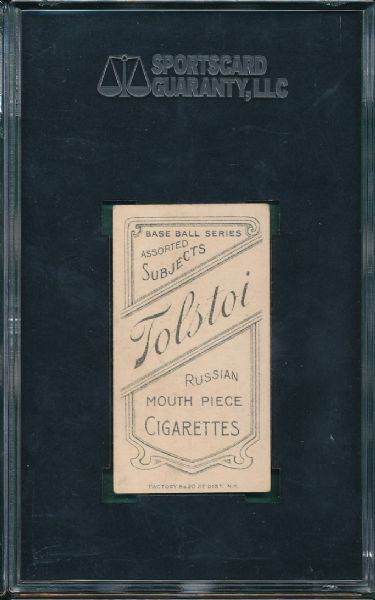 1909-1911 T206 Pfeffer Tolstoi Cigarettes SGC 60 *Highest Graded*