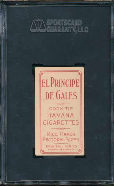 1909-1911 T206 Ames, Hands Above Head, El Principe De Gales Cigarettes SGC 60 *Highest Graded*