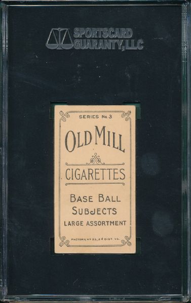 1910 T210 Glawe Old Mill Cigarettes Series 3 SGC 60 *None Graded Higher*