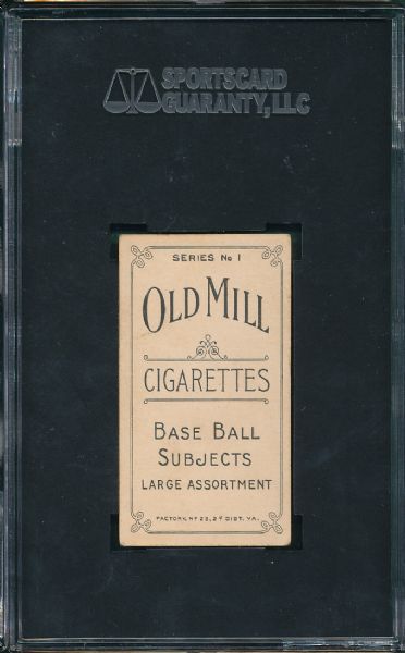 1910 T210 Long Old Mill Cigarettes Series 1 SGC 50