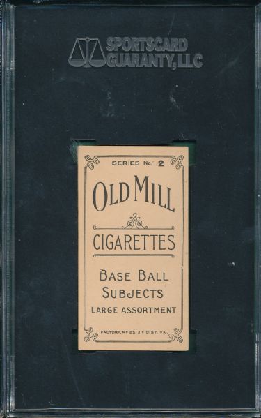 1910 T210 Hoffman Old Mill Cigarettes Series 2 SGC 50