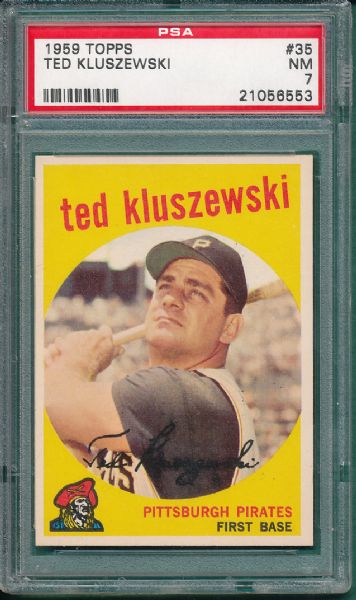 1959 Topps #035 Ted Kluzewski PSA 7