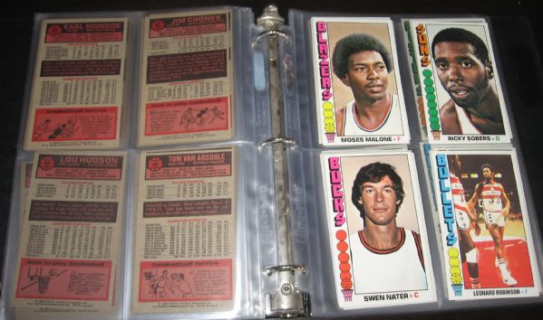 1976-77 Topps BSKT Partial Set 138 Cards 