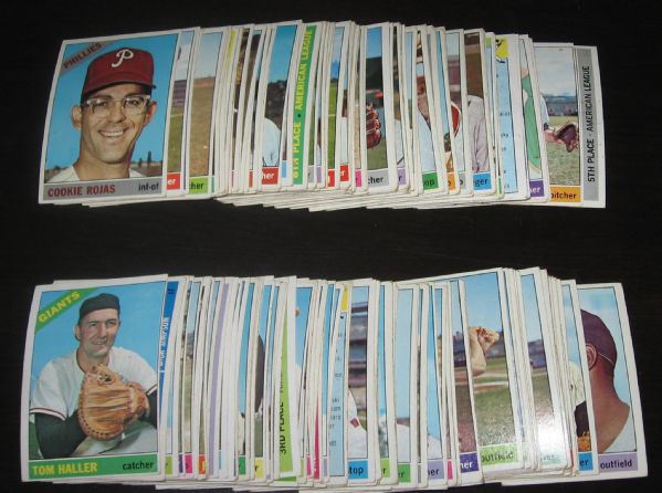 1966 Topps Partial Set of 320 Cards W/ HOFers, Leaders & Hi #s