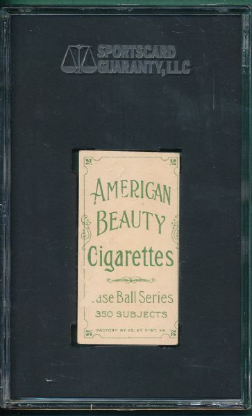 1909-1911 T206 Becker American Beauty Cigarettes SGC 10 *Very Low Pop Report*