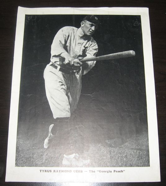1930s Baseball Magazine Photo Lot (9) W/Cobb, Mathewson & Johnson
