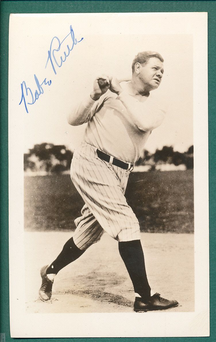 Lot Detail Babe Ruth Photo With Autograph Nurse Signature